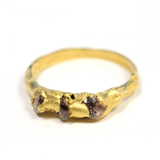Cave 3 Stone Treasure Ring - Click Image to Close