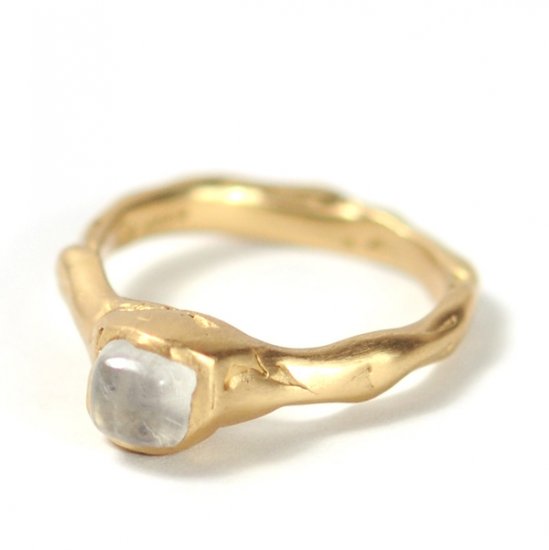 Cave Single Stone Treasure Ring - Click Image to Close