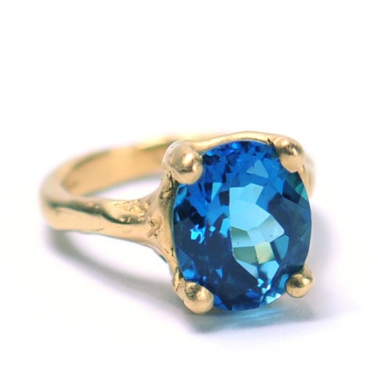 Cave Single Stone Treasure Ring - Click Image to Close