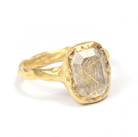 Cave Single Stone Treasure Ring - Click Image to Close