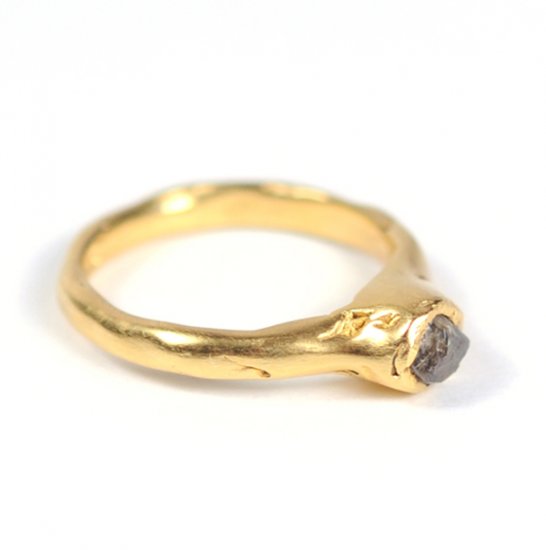 Cave Single Stone Treasure Ring - Click Image to Close