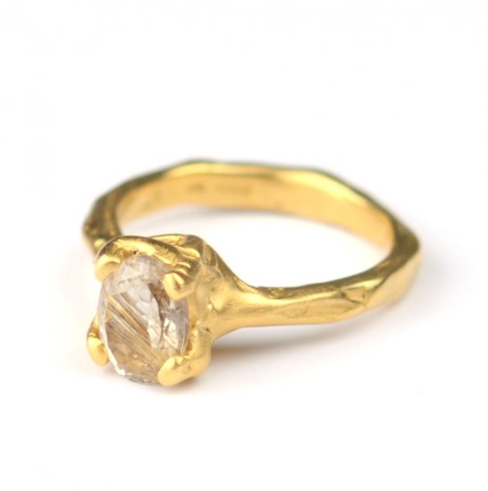 Cave Single Stone Treasure Ring - Click Image to Close