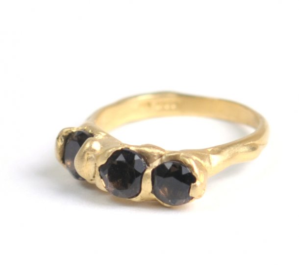 Cave 3 Stone Treasure Ring - Click Image to Close