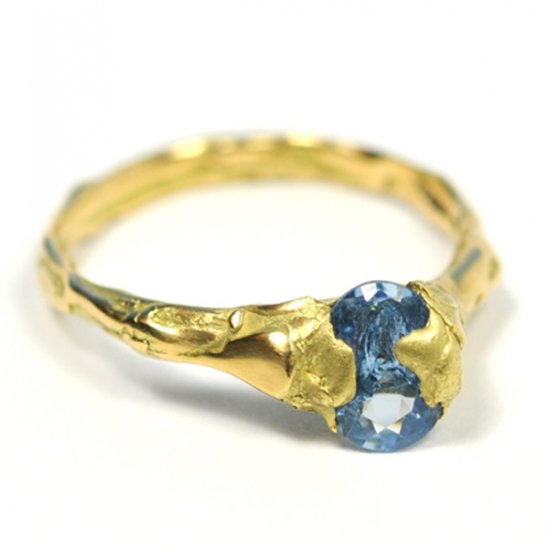 Cave Single Stone Treasure Ring - Click Image to Close