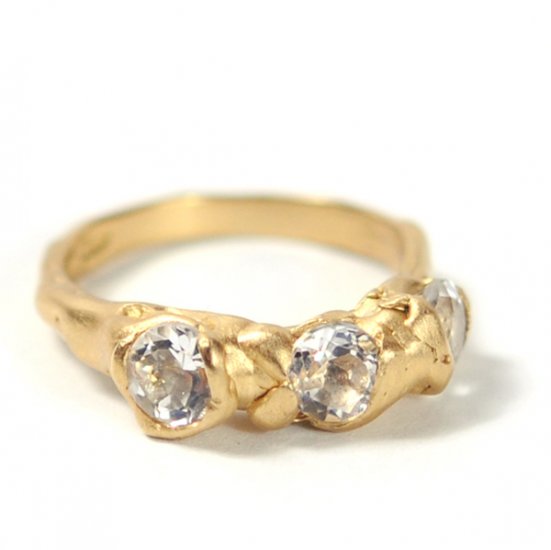 Cave 3 Stone Treasure Ring - Click Image to Close