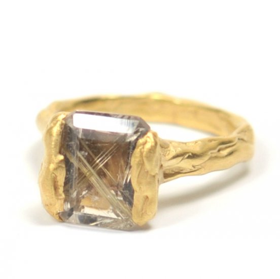 Cave Single Stone Treasure Ring - Click Image to Close