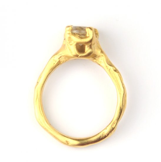 Cave Single Stone Treasure Ring - Click Image to Close