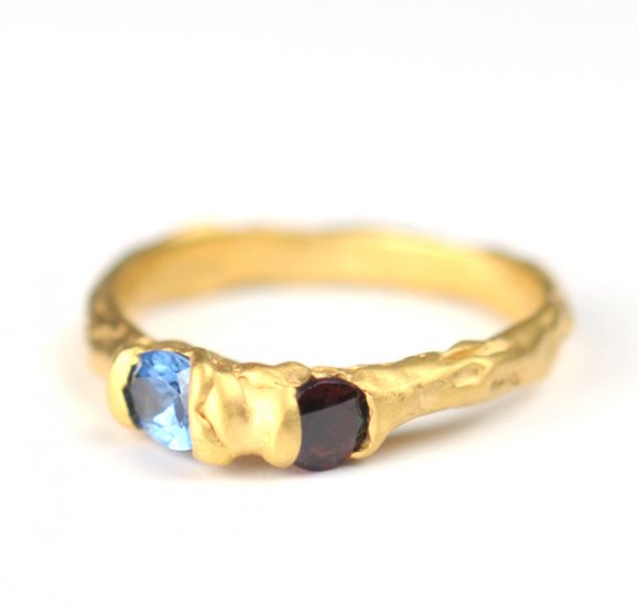 Cave 2 Stone Treasure Ring - Click Image to Close