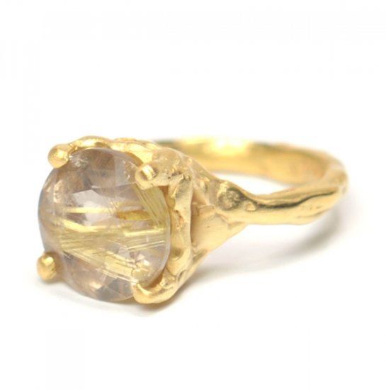 Cave Single Stone Treasure Ring - Click Image to Close